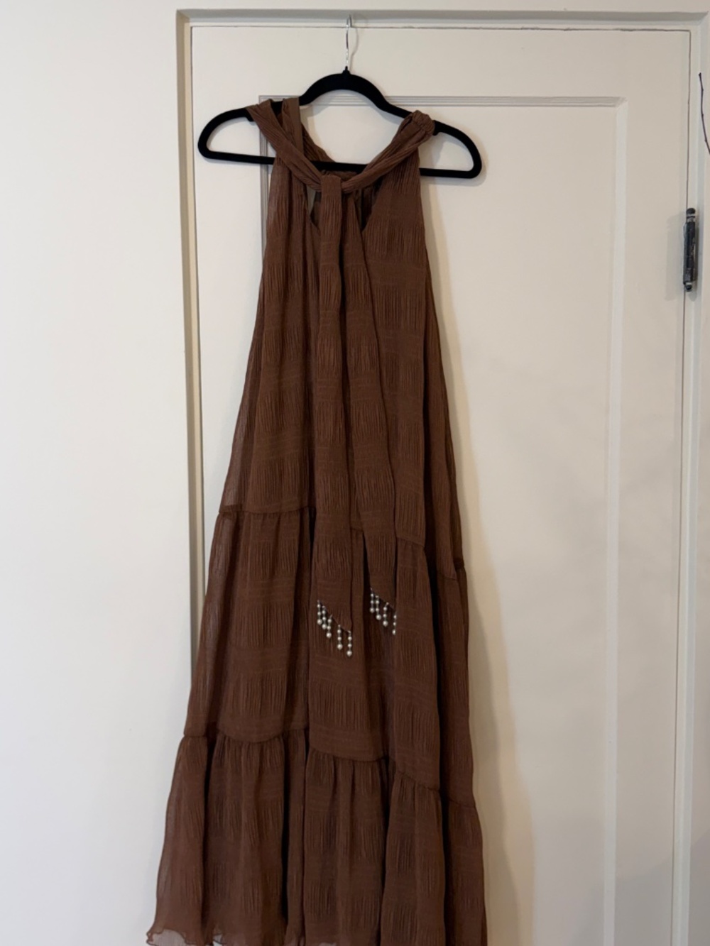 House of Harlow 1960 Brown Halter Midi Dress - Picture 7 of 10